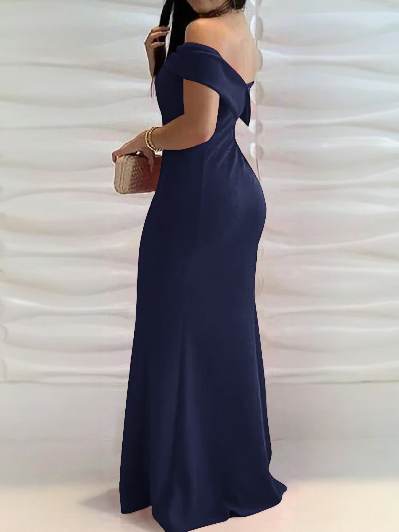 Women Off-Shoulder Bodycon Maxi Dress