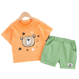 Kids Printed Pure Cotton Clothing Set