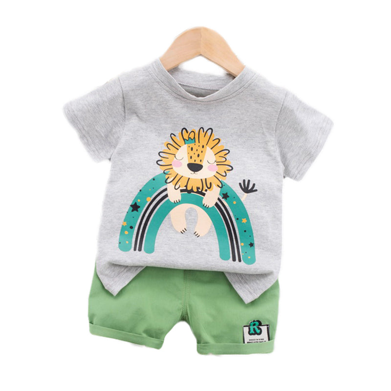 Kids Printed Pure Cotton Clothing Set