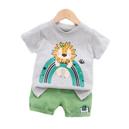Kids Printed Pure Cotton Clothing Set