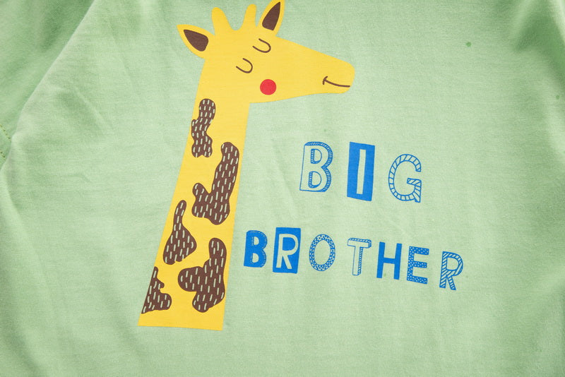 Kids Graphic Printed Pure Cotton T-shirt With Shorts