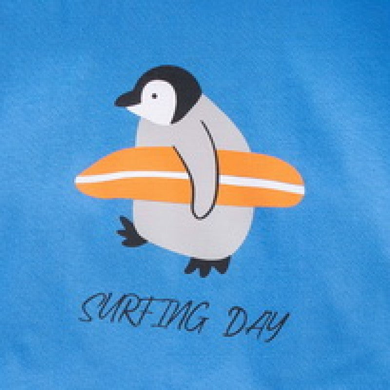 Kids Blue Printed T-shirt with Shorts
