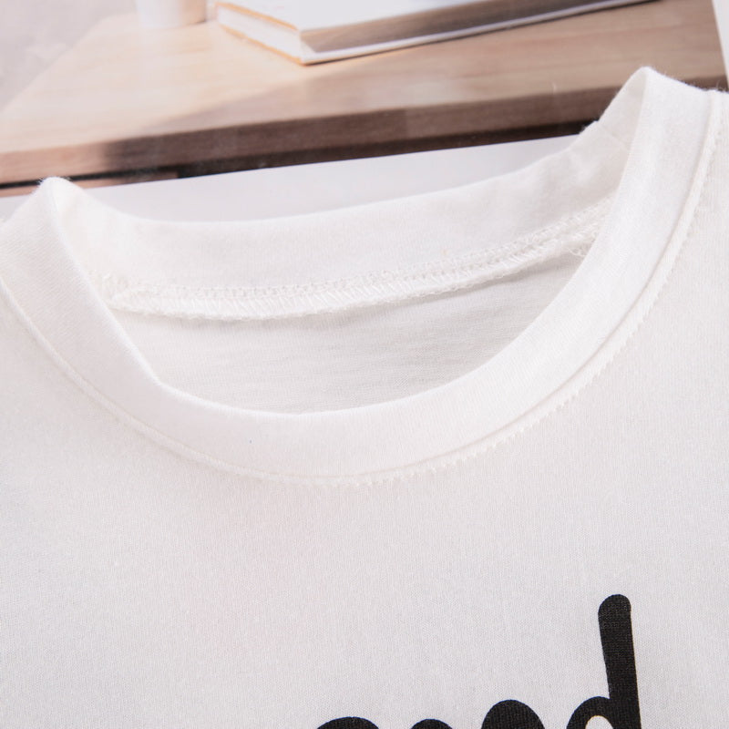 Kids Graphic Printed Pure Cotton T-shirt With Shorts