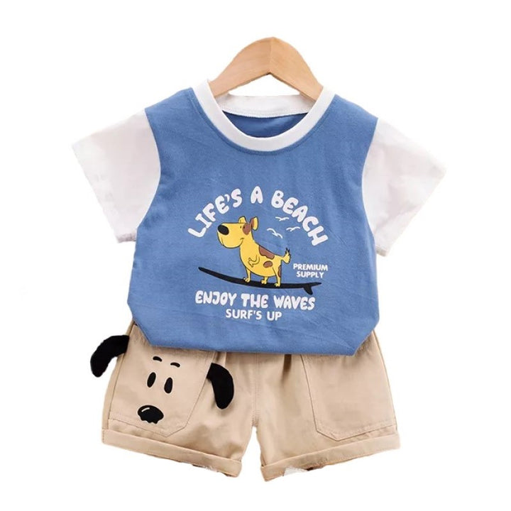 Kids Printed Pure Cotton Clothing Set