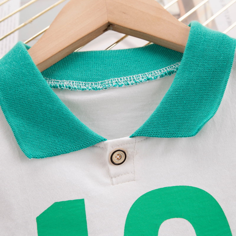 Kids Graphic Printed Pure Cotton T-shirt With Shorts