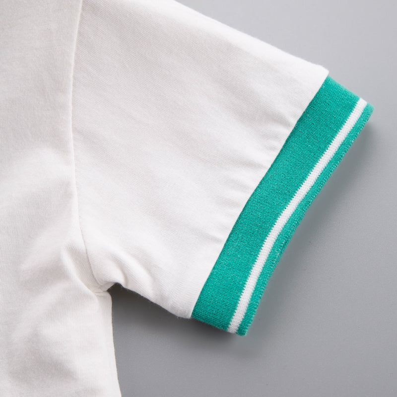 Kids Graphic Printed Pure Cotton T-shirt With Shorts