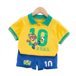 Infant Kids Pure Cotton Printed T-shirt with Shorts