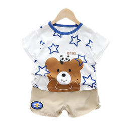 Kids Printed Pure Cotton Clothing Set