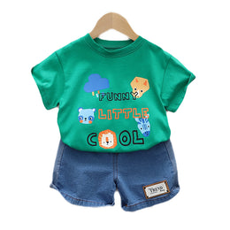 Kids Printed Pure Cotton Clothing Set