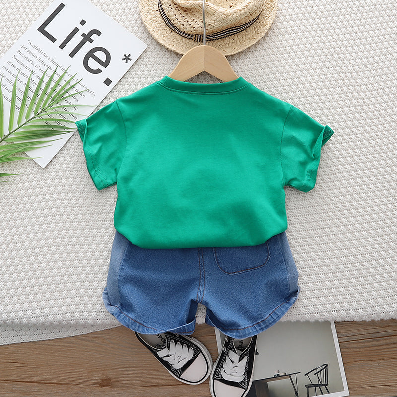 Kids Printed Pure Cotton Clothing Set