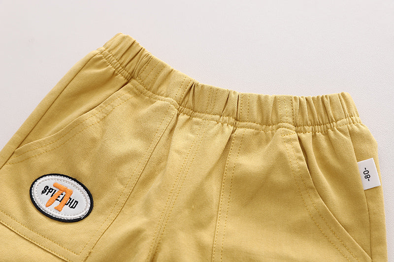 Unisex Kids Pure Cotton Printed T-shirt with Shorts