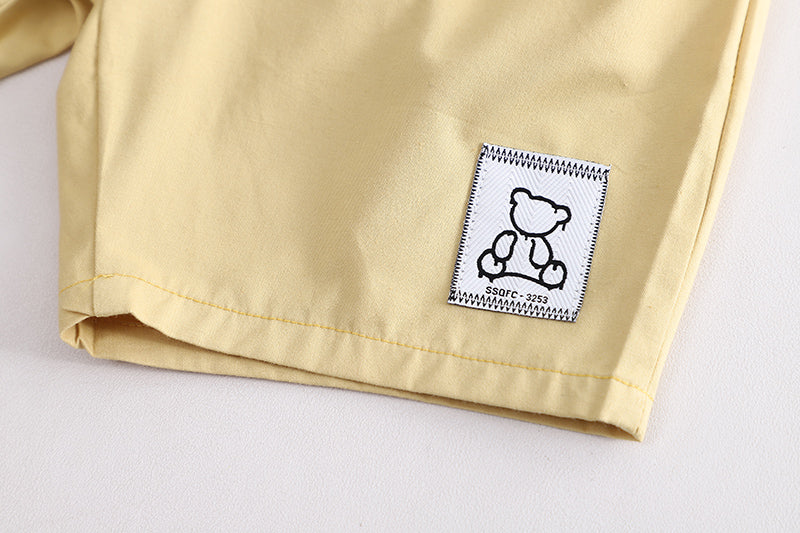 Unisex Kids Pure Cotton Printed T-shirt with Shorts