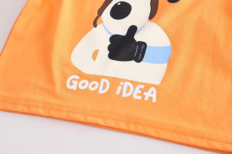 Infant Kids Pure Cotton Printed T-shirt with Shorts