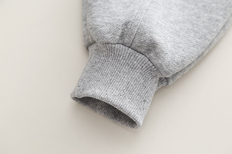 Kids Grey Mid-Rise Easy Wash Jogger