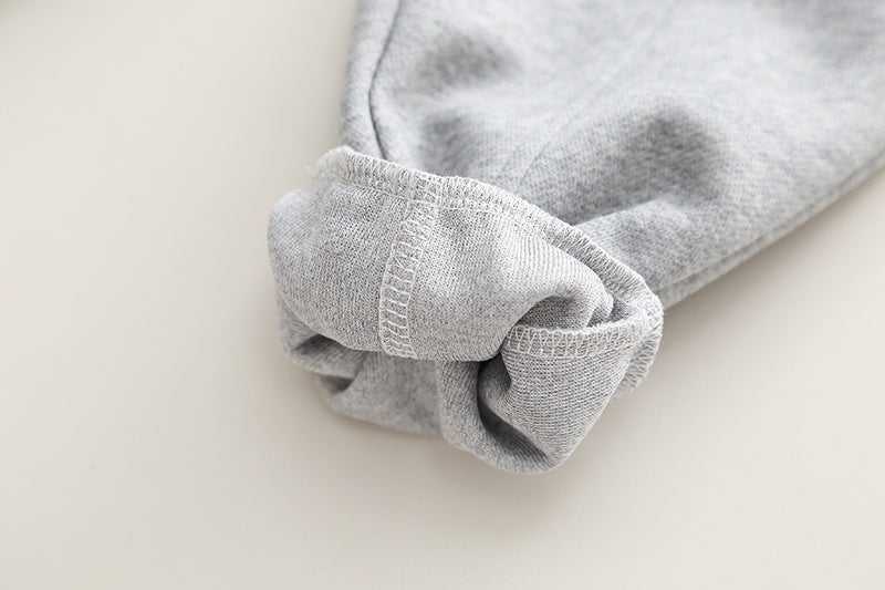 Kids Grey Mid-Rise Easy Wash Jogger