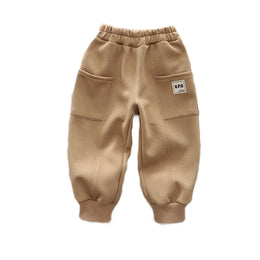 Kids Khaki Mid-Rise Easy Wash Joggers