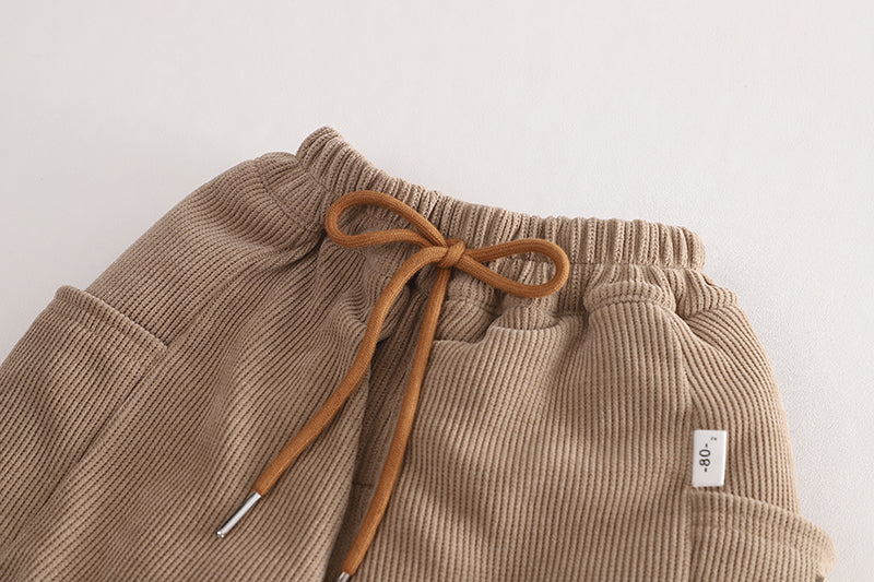 Kids Khaki Mid-Rise Easy Wash Jogger