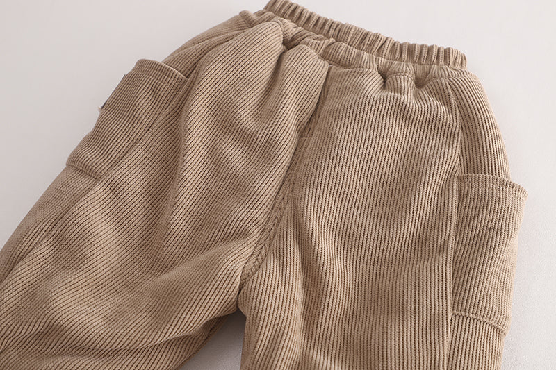 Kids Khaki Mid-Rise Easy Wash Jogger