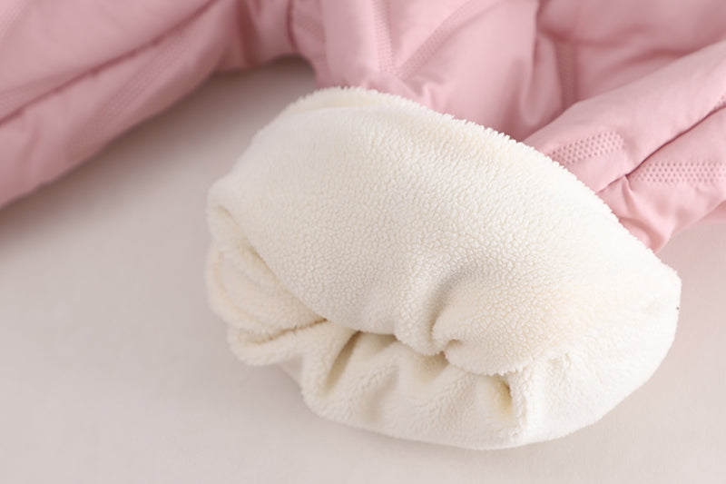 Girls Pink Mid-Rise Easy Wash Joggers