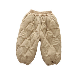 Boys Khaki Textured Self Design Mid-Rise Easy Wash Joggers