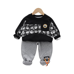 Boys Printed Pure Cotton T-shirt With Capris