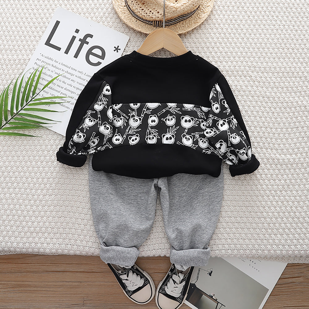 Boys Printed Pure Cotton T-shirt With Capris