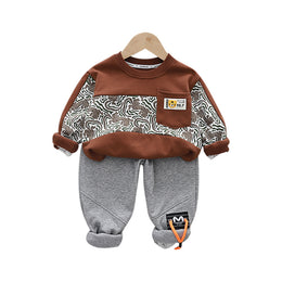 Boys Printed Pure Cotton T-shirt With Capris