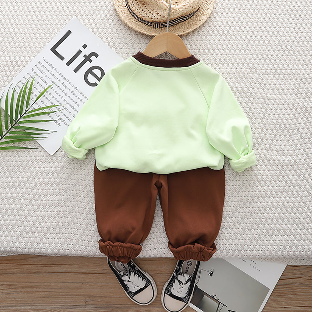 Boys Printed Pure Cotton T-shirt With Capris