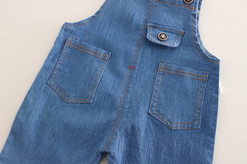 Kids T-shirt and Dungarees Set
