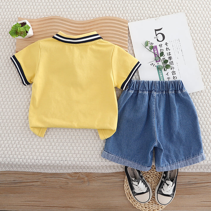 Infants Pure Cotton T-shirt With Shorts