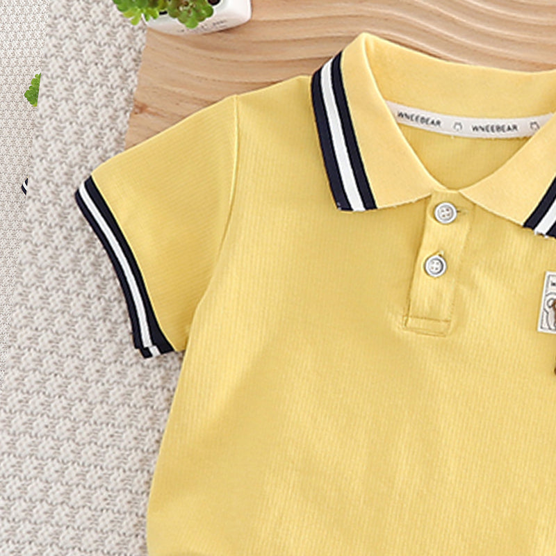 Infants Pure Cotton T-shirt With Shorts
