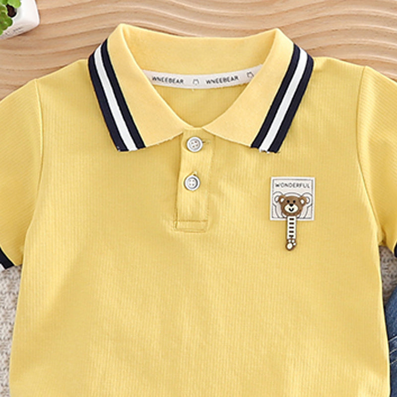 Infants Pure Cotton T-shirt With Shorts