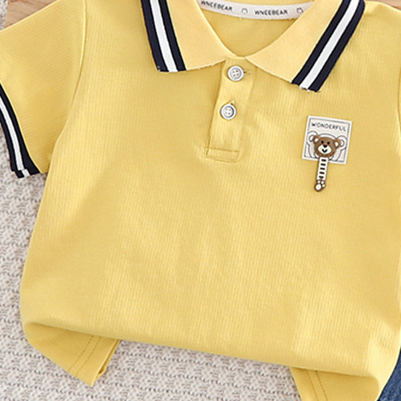 Infants Pure Cotton T-shirt With Shorts