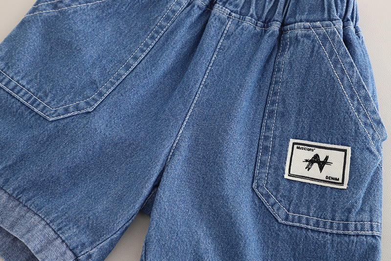 Infants Pure Cotton T-shirt With Shorts
