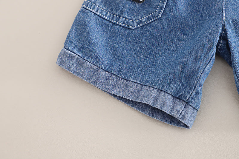 Infants Printed Pure Cotton T-shirt With Shorts