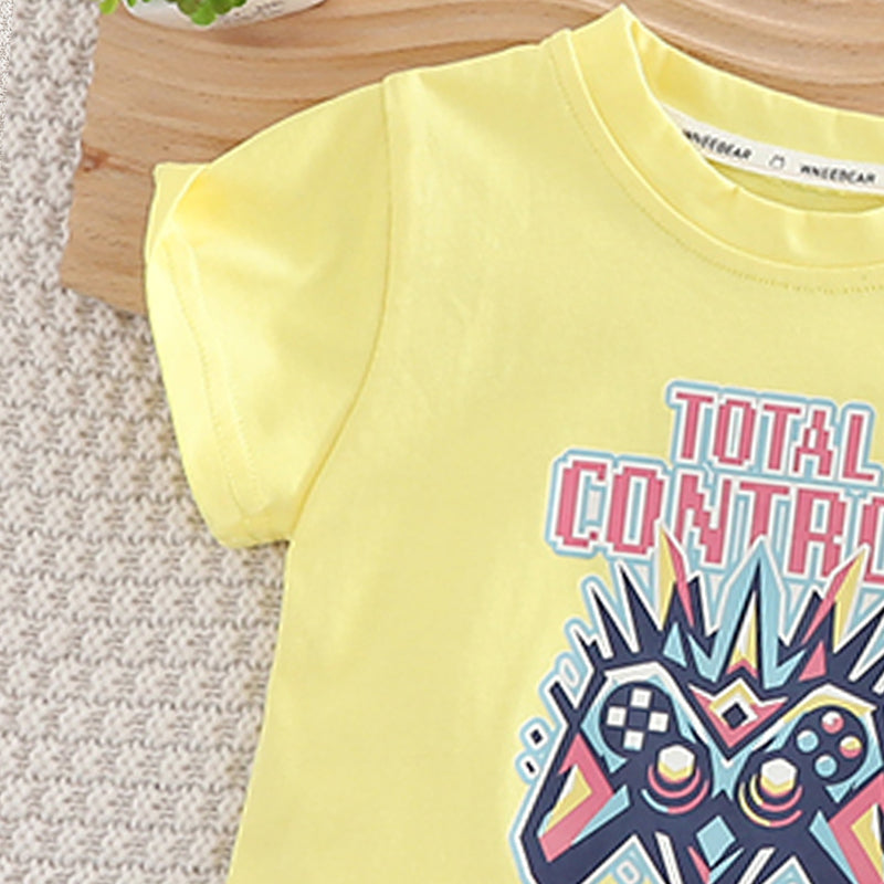 Unisex Kids Printed T-shirt with Shorts