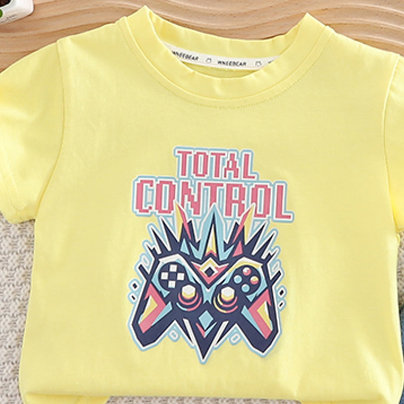 Unisex Kids Printed T-shirt with Shorts