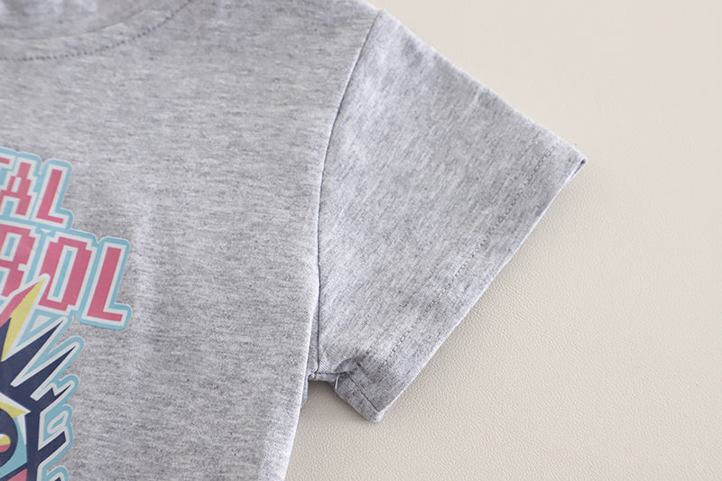 Unisex Kids Printed T-shirt With Shorts