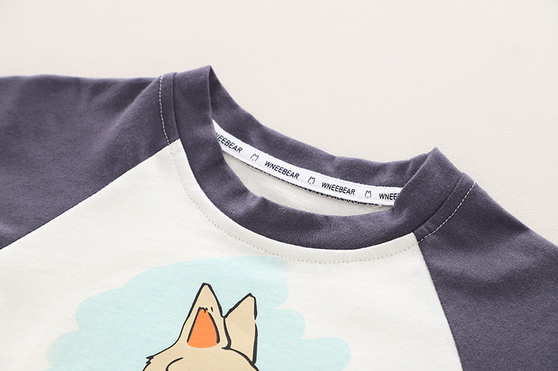 Kids Graphic Printed Pure Cotton T-shirt with Shorts