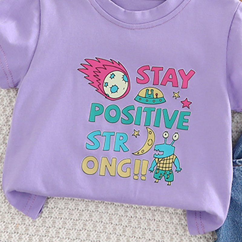 Boys Printed T-shirt with Shorts