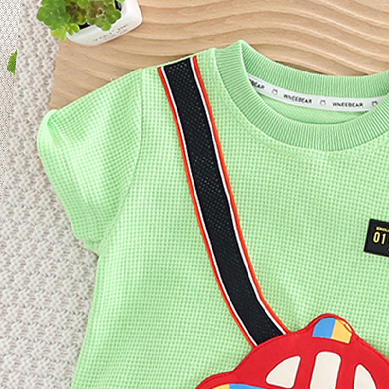 Boys Printed T-shirt with Shorts