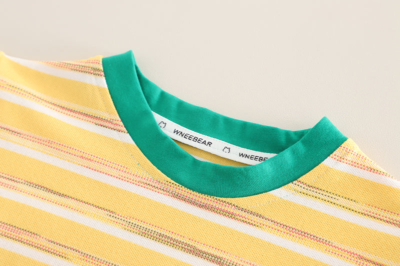 Boys Striped T-shirt With Shorts