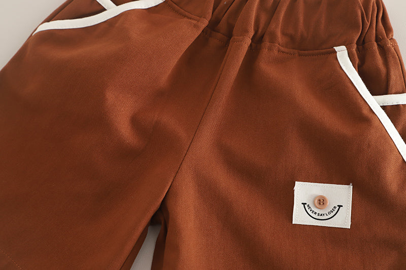 Boys Striped T-shirt With Shorts