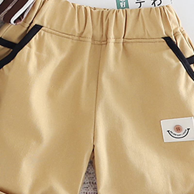 Boys Striped T-shirt with Shorts