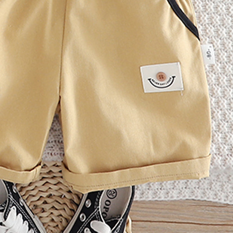 Boys Striped T-shirt with Shorts