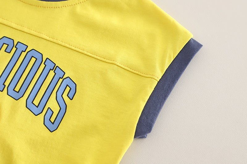 Boys Printed T-shirt with Shorts