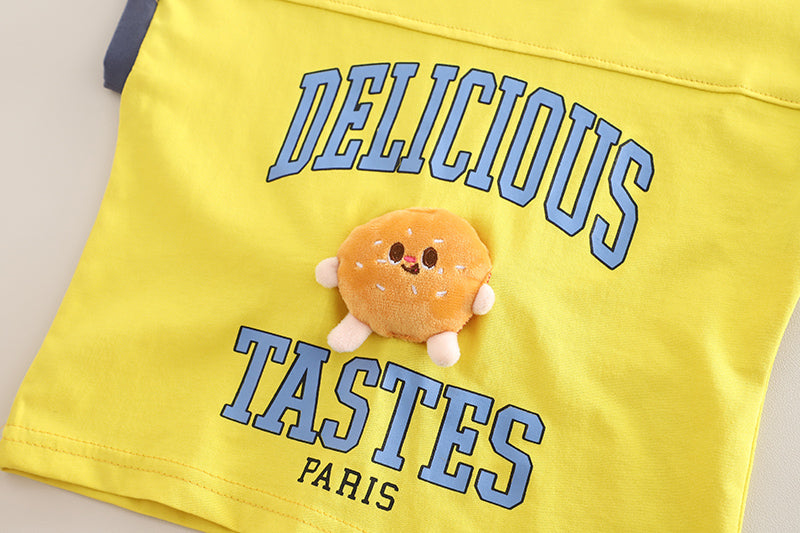 Boys Printed T-shirt with Shorts