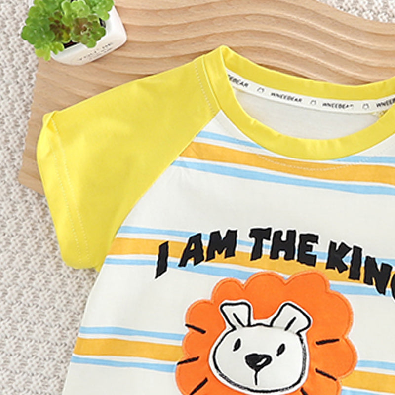 Boys Printed Pure Cotton T-shirt with Shorts