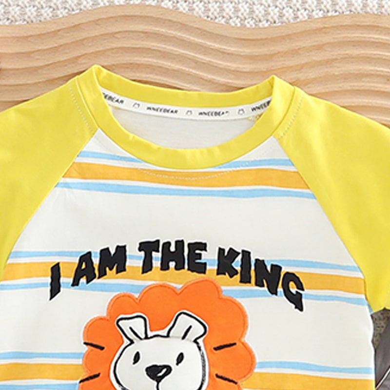 Boys Printed Pure Cotton T-shirt with Shorts