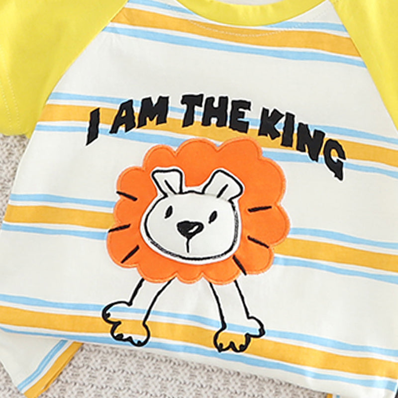 Boys Printed Pure Cotton T-shirt with Shorts